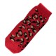 Pack de 2 Paires Chaussettes Chaudes Polaires Motif Panthère Brun T.U.