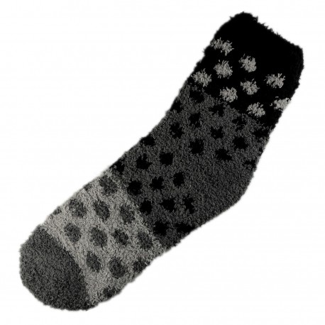 Pack de 6 Paires Chaussettes Chaudes Assorties Polaire Motif Petit Pois T.U.