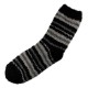 Pack de 4 Paires Chaussettes Chaudes Assorties Polaire Motif Rayée T.U.