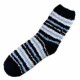 Pack de 4 Paires Chaussettes Chaudes Assorties Polaire Motif Rayée T.U.