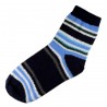 Pack de 2 Paires Chaussettes Chaudes Assorties Polaire Motif Rayée T.U.