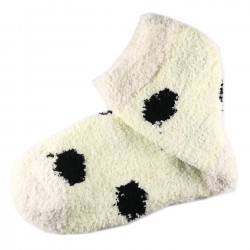 Pack de 3 Paires Chaussettes Chaudes Polaire Motif à Pois