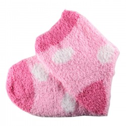 Pack de 3 Paires Chaussettes Chaudes Polaire Motif à Pois