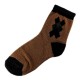 Pack de 4 Paires Chaussettes Chaudes Assorties Polaire Motif Losange T.U.