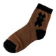 Pack de 4 Paires Chaussettes Chaudes Assorties Polaire Motif Losange T.U.