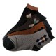 Pack de 2 Paires Chaussettes Chaudes Assorties Polaire Motif Losange T.U.