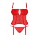 Blossmina Corset et string - Rouge