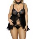 Fripa Babydoll - Noir