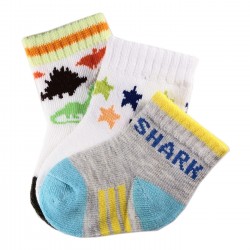 Pack de 3 Paires Chaussettes Coton Bébé