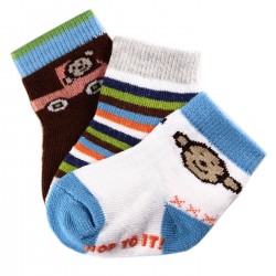 Pack de 3 Paires Chaussettes Coton Bébé