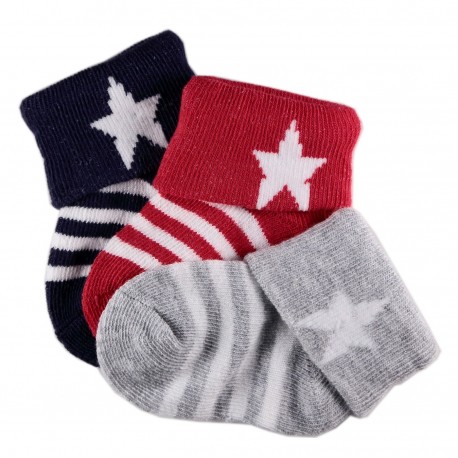 Pack de 3 Paires Chaussettes Coton Bébé