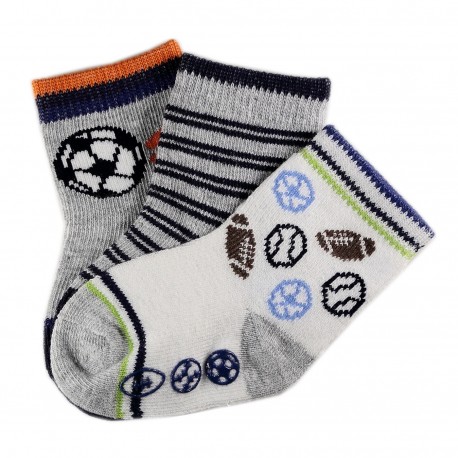 Pack de 3 Paires Chaussettes Coton Bébé