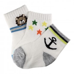 Pack de 3 Paires Chaussettes Coton Bébé