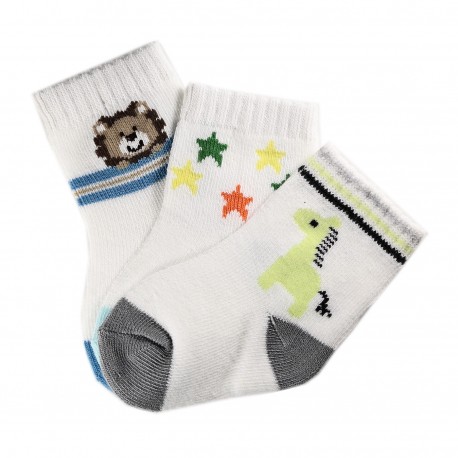 Pack de 3 Paires Chaussettes Coton Bébé