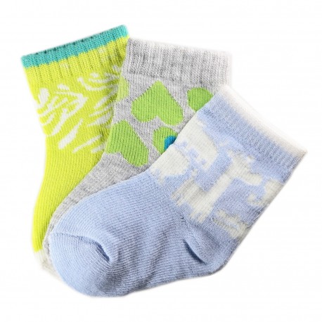 Pack de 3 Paires Chaussettes Coton Bébé