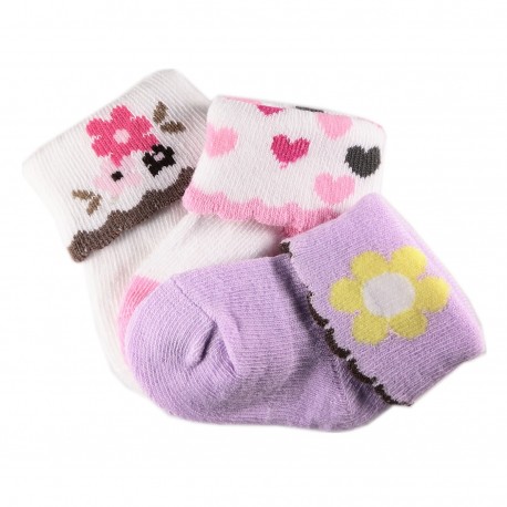 Pack de 3 Paires Chaussettes Coton Bébé