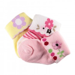 Pack de 3 Paires Chaussettes Coton Bébé