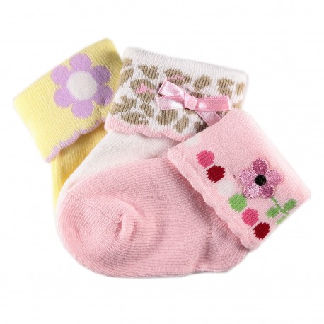 Pack de 3 Paires Chaussettes Coton Bébé