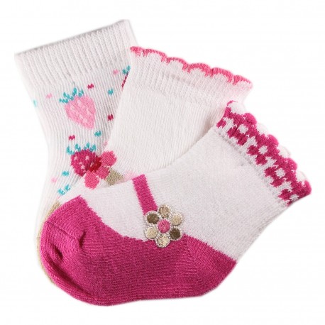 Pack de 3 Paires Chaussettes Coton Bébé