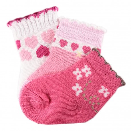 Pack de 3 Paires Chaussettes Coton Bébé