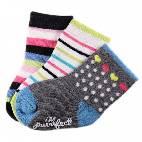 Pack de 3 Paires Chaussettes Coton Bébé