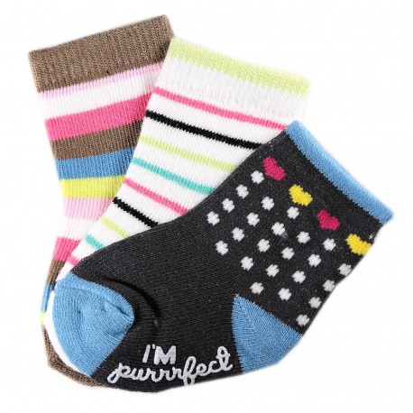 Pack de 3 Paires Chaussettes Coton Bébé