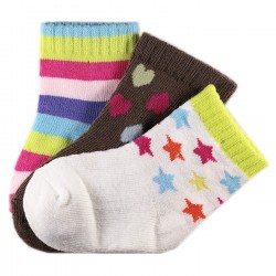 Pack de 3 Paires Chaussettes Coton Bébé