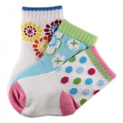 Pack de 3 Paires Chaussettes Coton Bébé