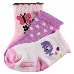 Pack de 3 Paires Chaussettes Coton Bébé