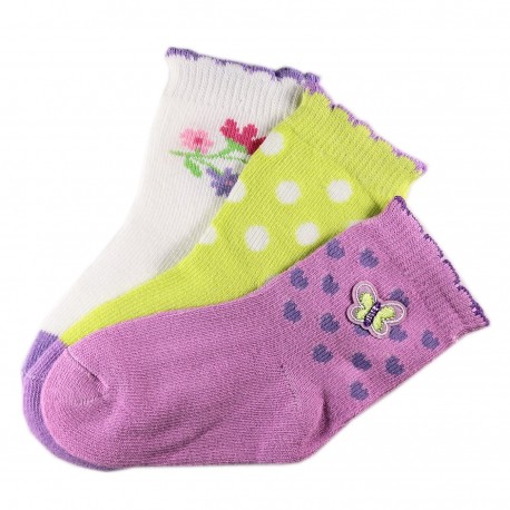 Pack de 3 Paires Chaussettes Coton Bébé