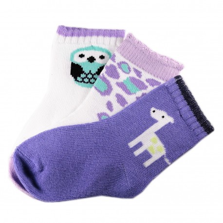 Pack de 3 Paires Chaussettes Coton Bébé