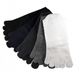 Pack de 5 Paires Chaussettes à doigts Assorties Mixte T.U.