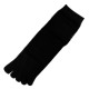 Pack de 2 Paires Chaussettes à doigts Mixte Noir T.U.