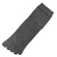 Pack de 2 Paires Chaussettes à doigts Mixte Gris T.U.