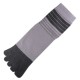 Pack de 2 Paires Chaussettes à doigts Gris T.U.