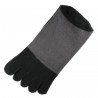 Pack de 2 Paires Chaussettes à doigts Noir T.U.