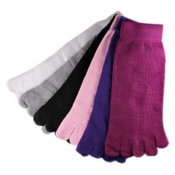 Pack de 6 Paires Socquettes à doigts Assorties T.U.