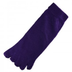 Pack de 2 Paires Socquettes à doigts Violet T.U.