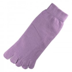 Pack de 2 Paires Socquettes à doigts Mauve T.U.