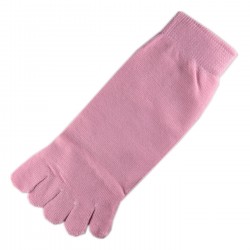 Pack de 2 Paires Socquettes à doigts Rose dragée T.U.