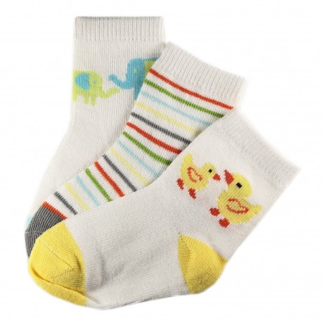 Pack de 3 Paires Chaussettes Coton Bébé