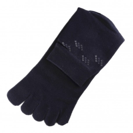 Pack de 2 Paires Chaussettes à doigts Bleu foncé T.U.