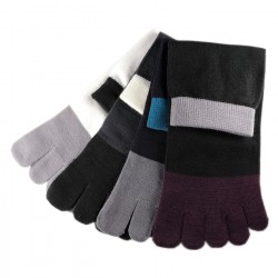 Pack de 4 Paires Chaussettes à doigts Assorties T.U.