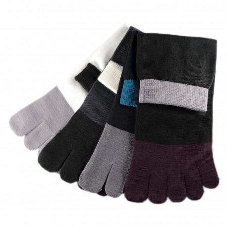 Pack de 4 Paires Chaussettes à doigts Assortis T.U.