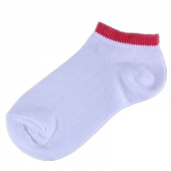 Pack de 4 Paires Socquettes Blanc/Fuchsia fille