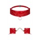 Hunteria Menottes et Collier - Rouge