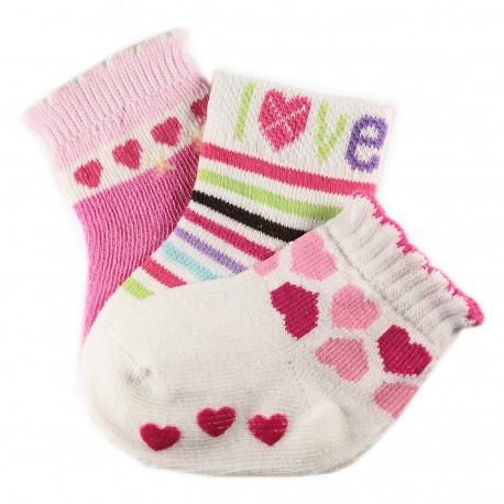 Pack de 3 Paires Chaussettes Coton Bébé