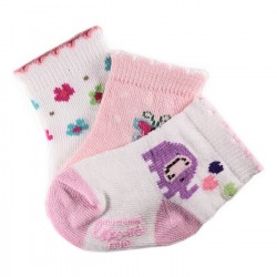 Pack de 3 Paires Chaussettes Coton Bébé