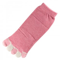 Pack de 2 Paires Socquettes à doigts Rose T.U.