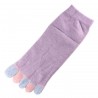 Pack de 2 Paires Socquettes à doigts Mauve T.U.